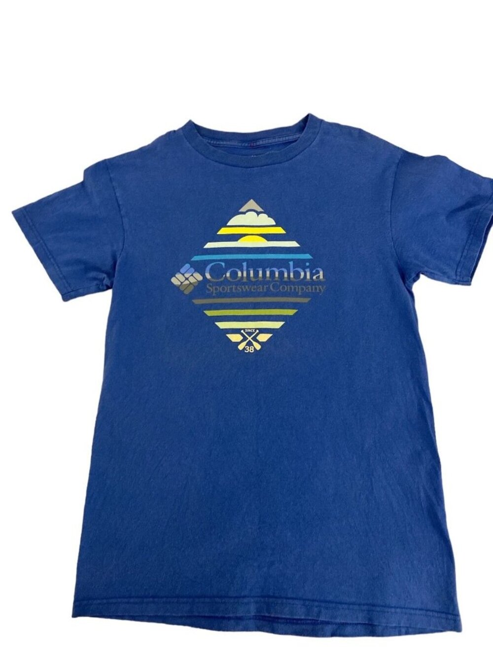 Columbia Sportswear Co. Women's Blue T Shirt With Logo S
